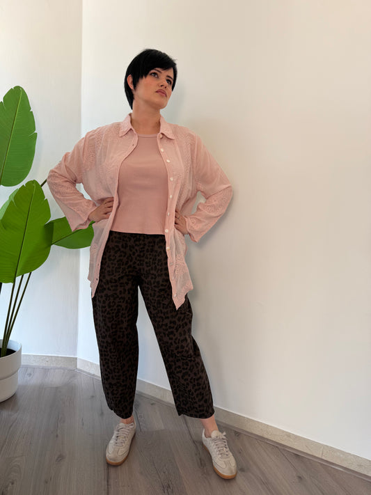Camicia ricami cotone