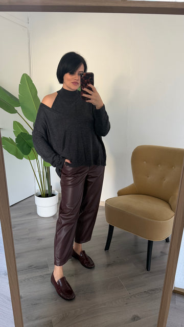 Jogger similpelle