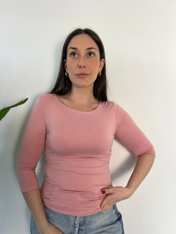 Maglietta 3/4 viscosa