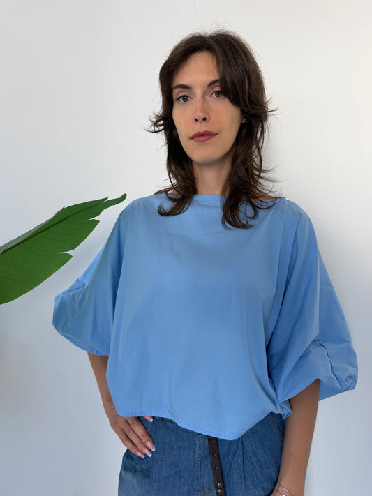 Blusa over cotone