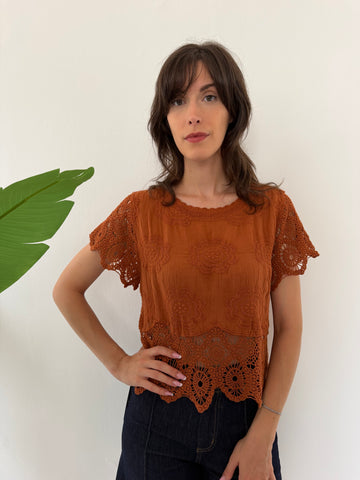 Maglietta boho cotone