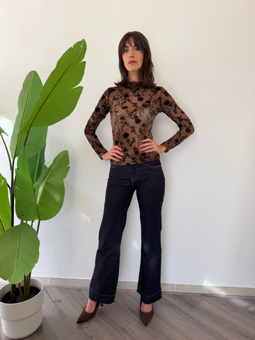 Jeans dritto blu intenso