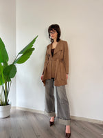 Trench suede morbido