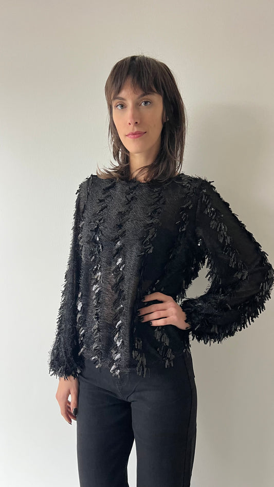 Blusa paillettes
