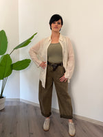 Jeans barrel militare