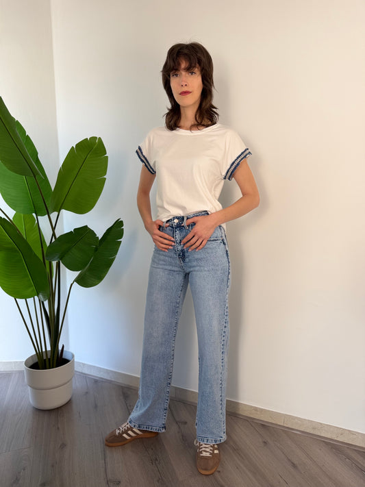 Jeans dritti chiari