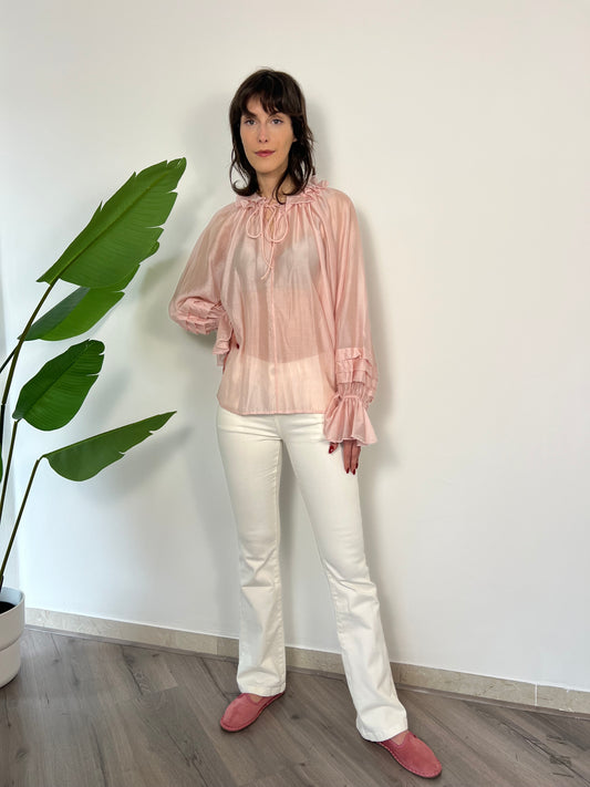 Jeans zampa bianco