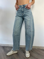 Jeans barrel borchie
