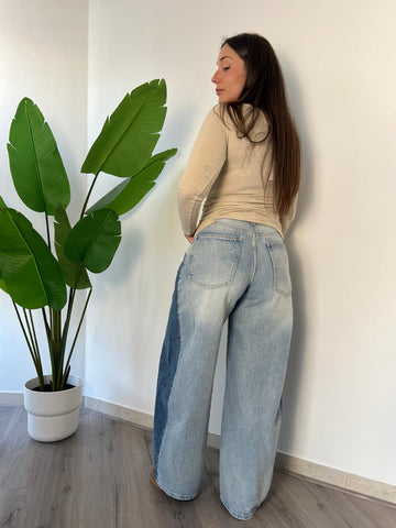Jeans bicolor