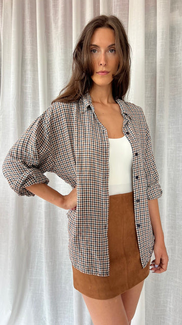 Camicia a quadri over