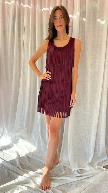 Abito charleston suede