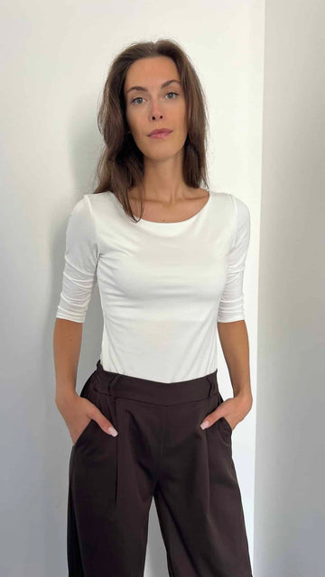 Maglietta manica 3/4 viscosa