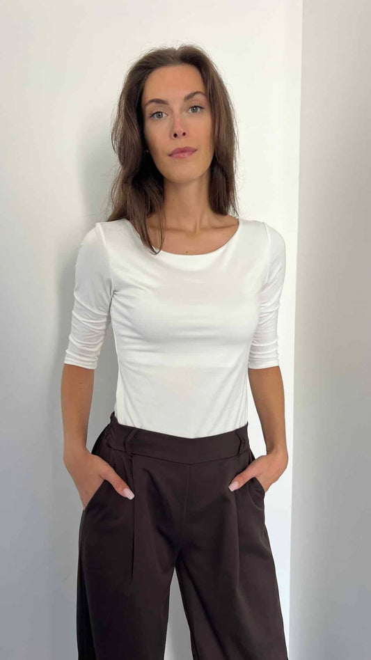 Maglietta manica 3/4 viscosa