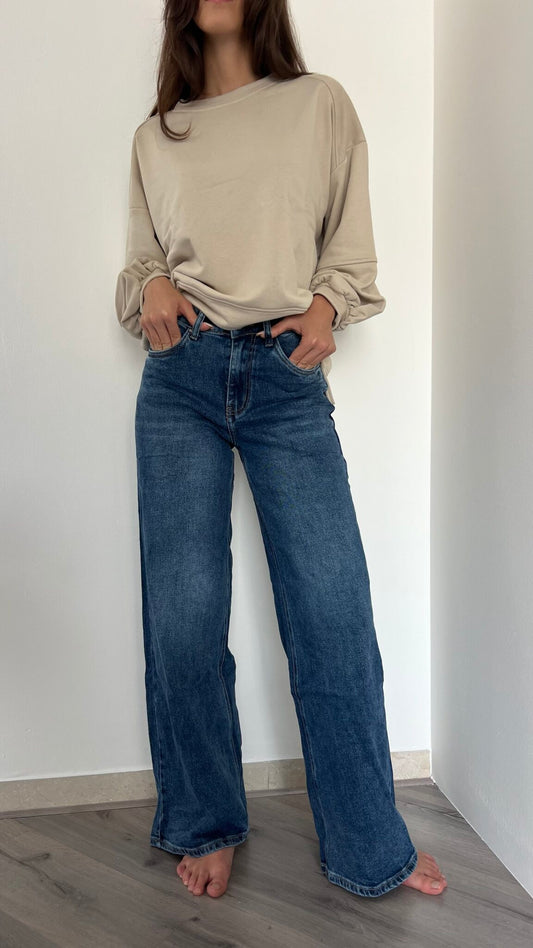 Jeans semi palazzo