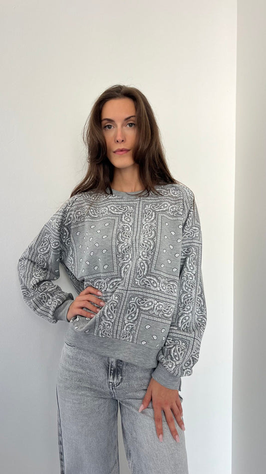 Felpa garzata bandana