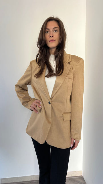 Giacca over camoscio