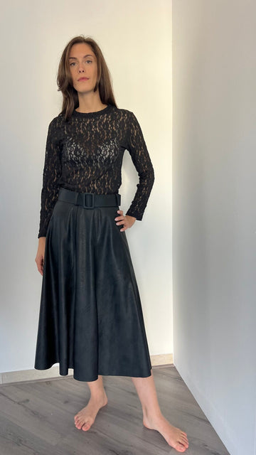 Gonna lunga simil pelle