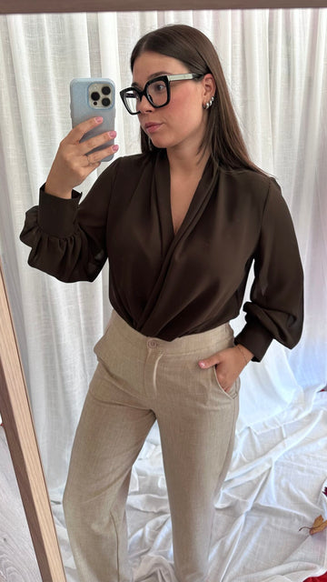 Body morbido scollo a V