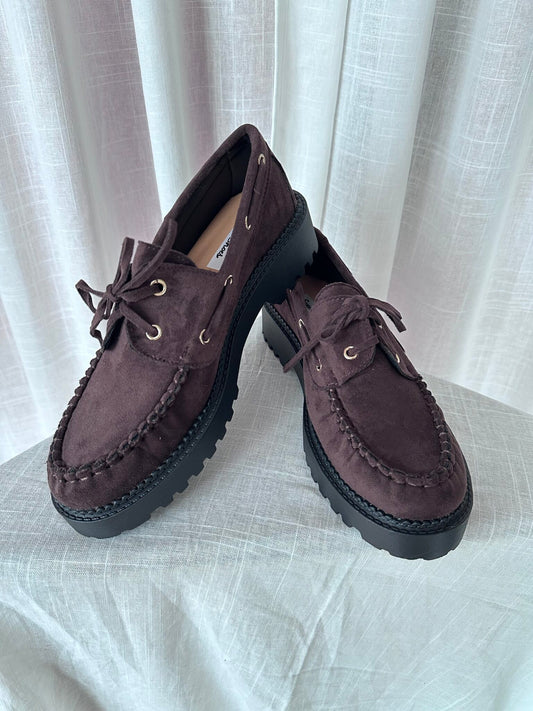 Mocassino camoscio cioccolato