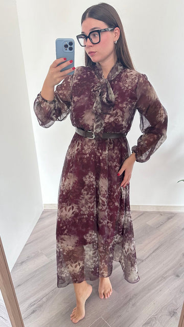 Abito lungo in fantasia