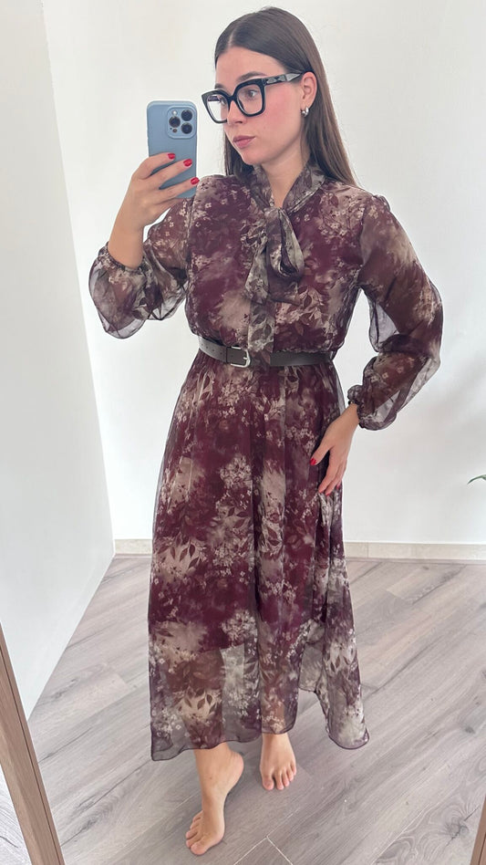 Abito lungo in fantasia