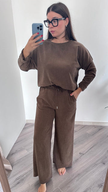 Tuta effetto ciniglia