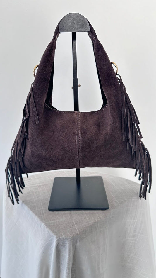 Borsa Clara con frange