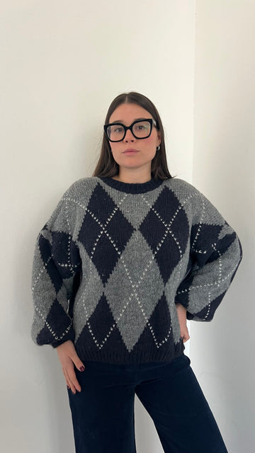 Maglione a quadri