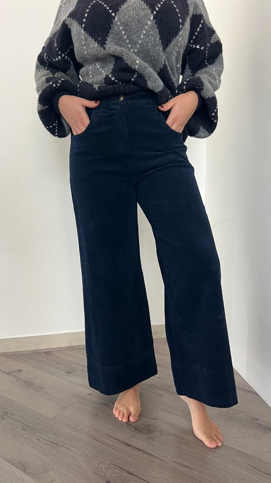 Pantalone dritto in velluto